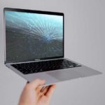 MacBook air with broken screen